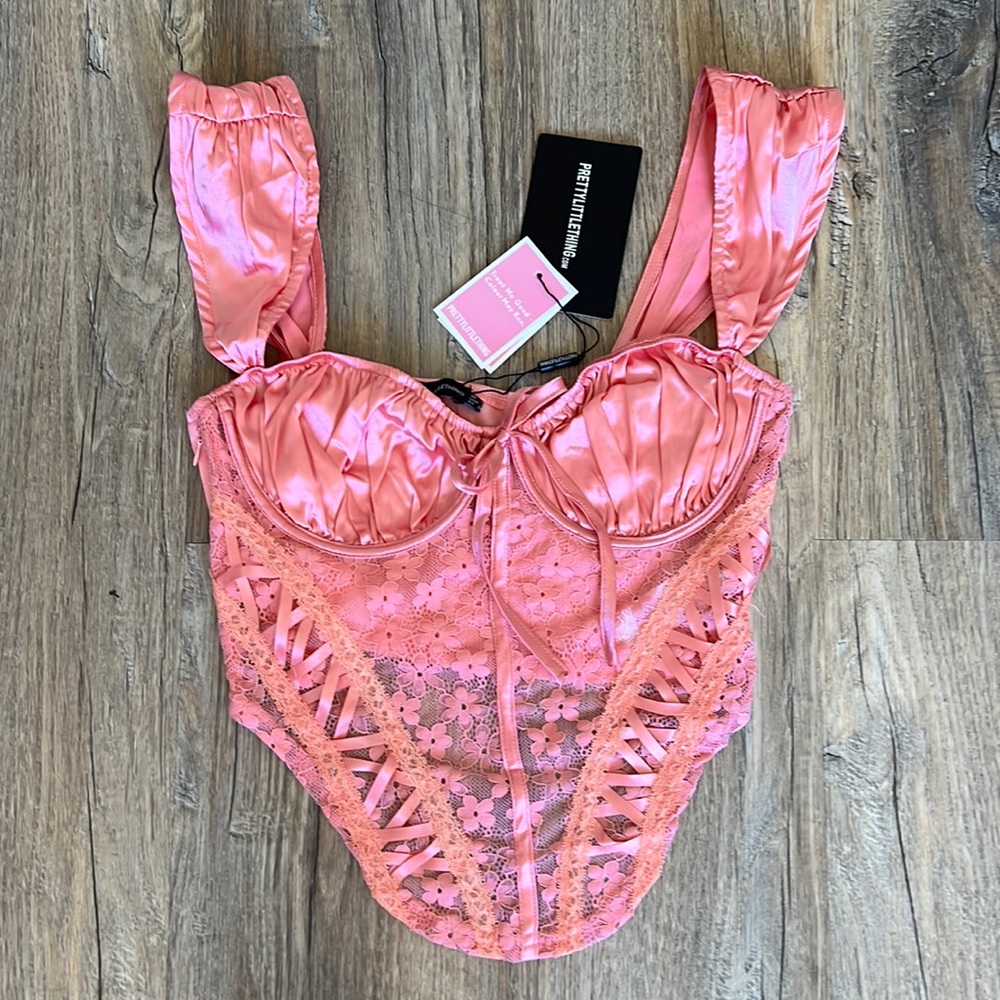 pretty little thing corset top size US 6 new with tags